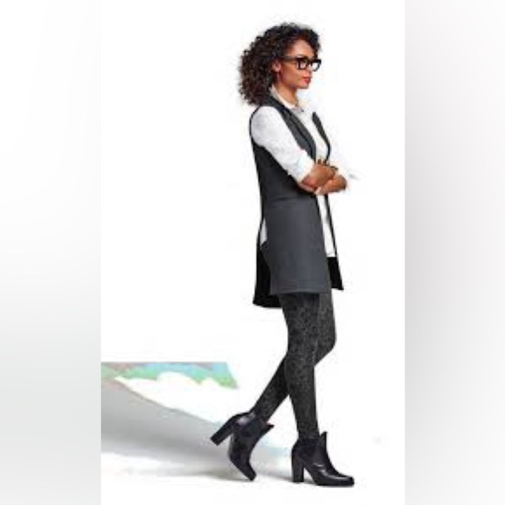 CAbi Charcoal Sleeveless Vest